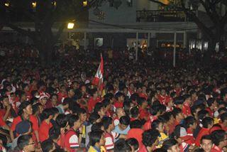 Ribuan Gooners di lokasi Nobar